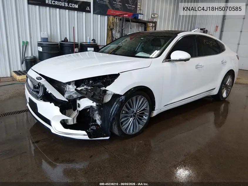 2017 Kia Cadenza Limited VIN: KNALC4J18H5070585 Lot: 45238210