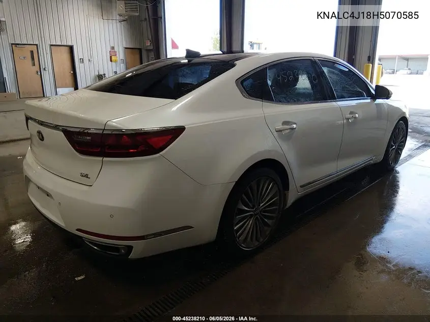 2017 Kia Cadenza Limited VIN: KNALC4J18H5070585 Lot: 45238210