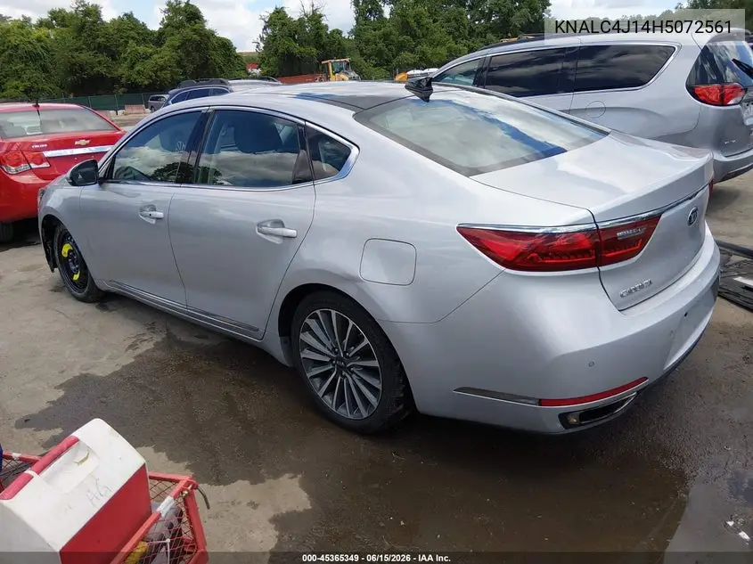 2017 Kia Cadenza Technology VIN: KNALC4J14H5072561 Lot: 45365349