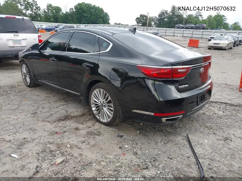 2017 Kia Cadenza Limited VIN: KNALC4J12H5070632 Lot: 45475554
