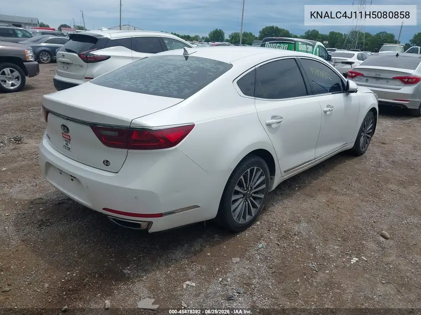2017 Kia Cadenza Premium VIN: KNALC4J11H5080858 Lot: 45478392