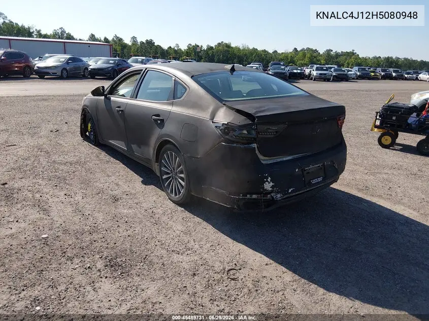 2017 Kia Cadenza Premium VIN: KNALC4J12H5080948 Lot: 45489731