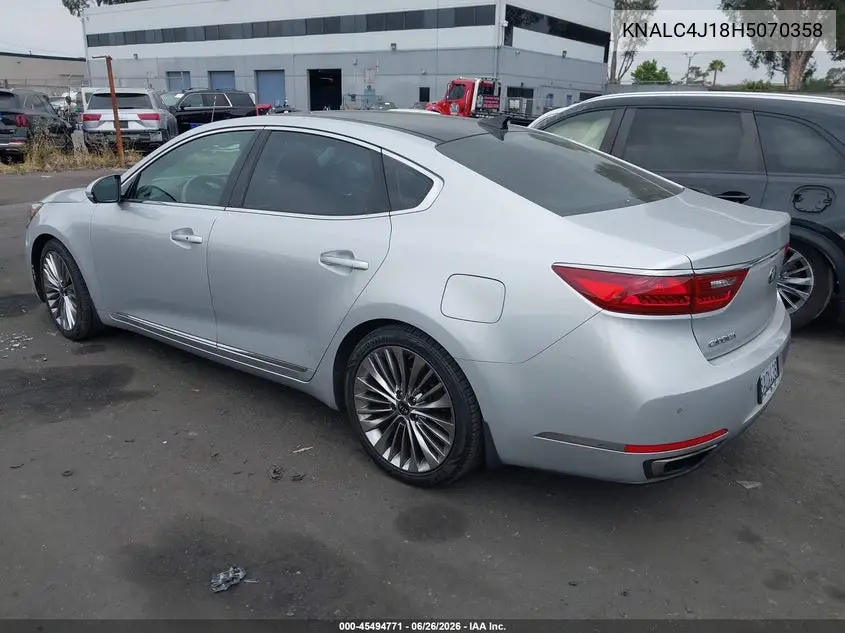 2017 Kia Cadenza Limited VIN: KNALC4J18H5070358 Lot: 45494771