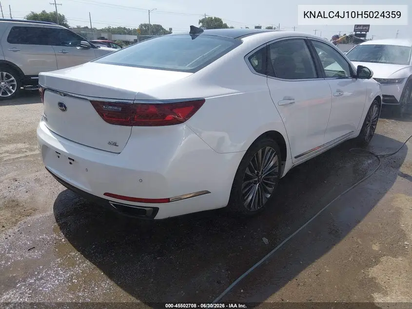 2017 Kia Cadenza Limited VIN: KNALC4J10H5024359 Lot: 45502708