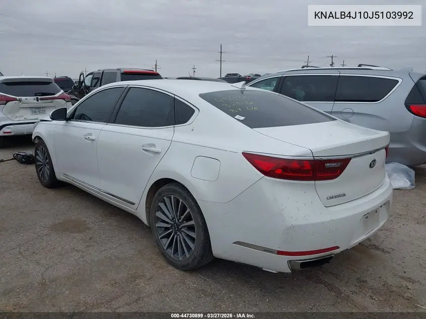 2018 Kia Cadenza Premium VIN: KNALB4J10J5103992 Lot: 44730899