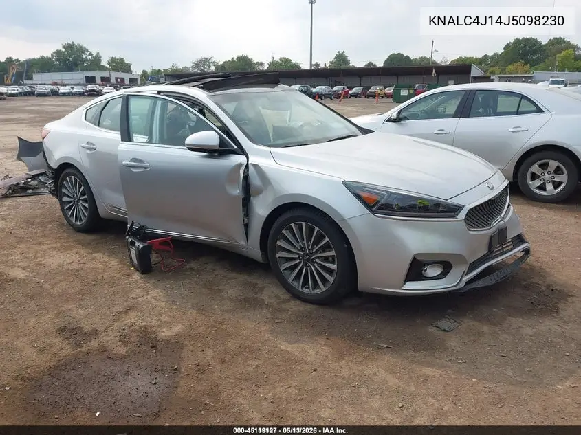 2018 Kia Cadenza Premium VIN: KNALC4J14J5098230 Lot: 45119127