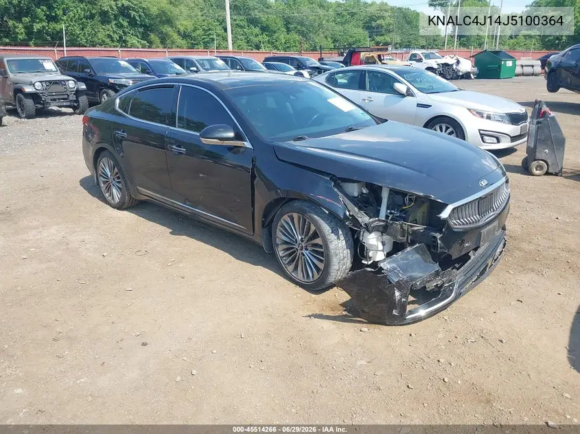 2018 Kia Cadenza Limited VIN: KNALC4J14J5100364 Lot: 45514266