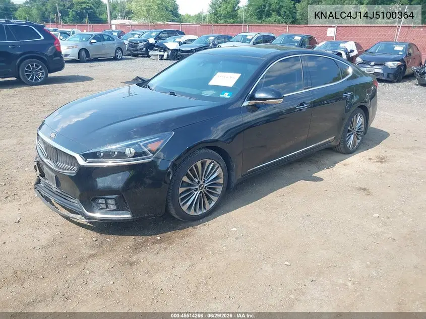 2018 Kia Cadenza Limited VIN: KNALC4J14J5100364 Lot: 45514266