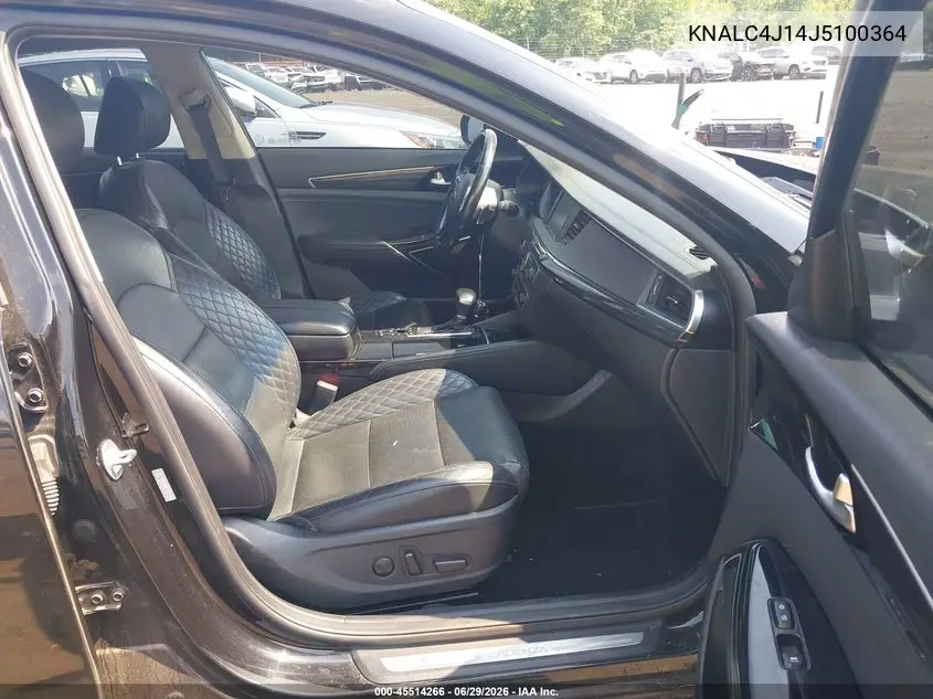 2018 Kia Cadenza Limited VIN: KNALC4J14J5100364 Lot: 45514266