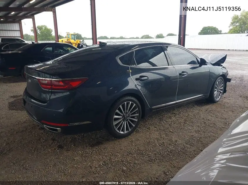 2018 Kia Cadenza Premium VIN: KNALC4J11J5119356 Lot: 45607819