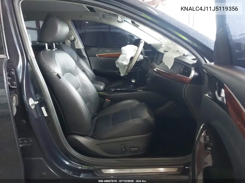 2018 Kia Cadenza Premium VIN: KNALC4J11J5119356 Lot: 45607819