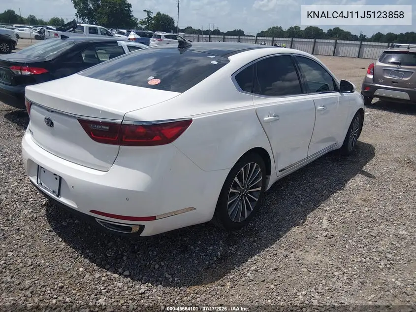 2018 Kia Cadenza Premium VIN: KNALC4J11J5123858 Lot: 45664101