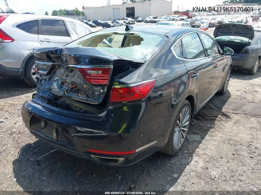 2019 Kia Cadenza Premium VIN: KNALB4J19K5170401 Lot: 45565134