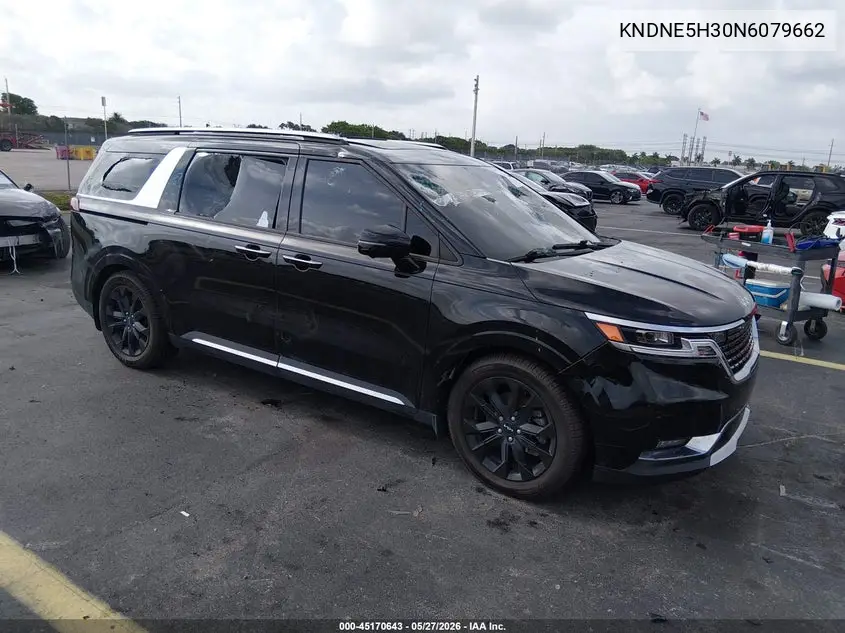 2022 Kia Carnival Mpv Sx Prestige VIN: KNDNE5H30N6079662 Lot: 45170643