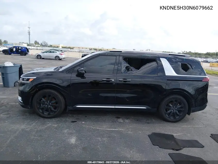 2022 Kia Carnival Mpv Sx Prestige VIN: KNDNE5H30N6079662 Lot: 45170643