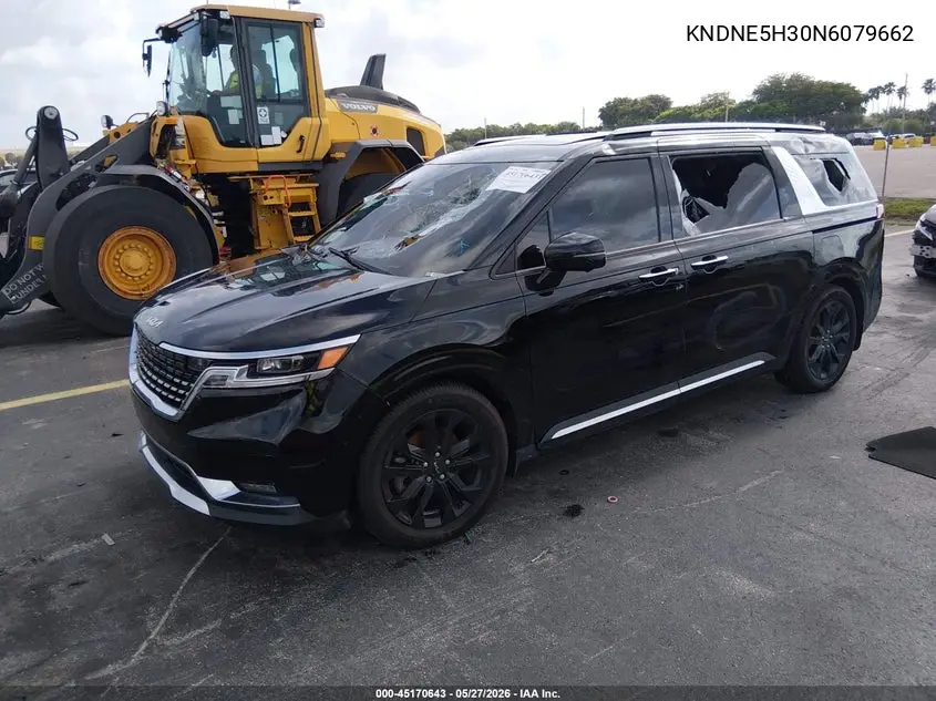 2022 Kia Carnival Mpv Sx Prestige VIN: KNDNE5H30N6079662 Lot: 45170643