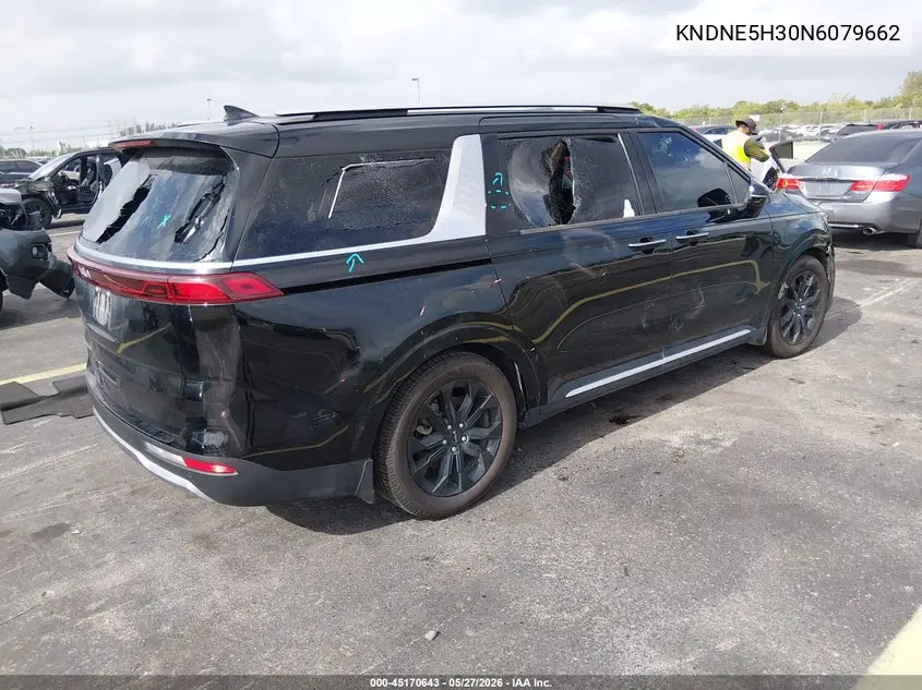 2022 Kia Carnival Mpv Sx Prestige VIN: KNDNE5H30N6079662 Lot: 45170643