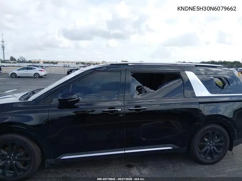 2022 Kia Carnival Mpv Sx Prestige VIN: KNDNE5H30N6079662 Lot: 45170643