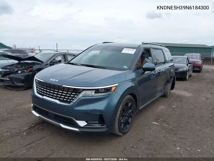 2022 Kia Carnival Mpv Sx VIN: KNDNE5H39N6184300 Lot: 45205183