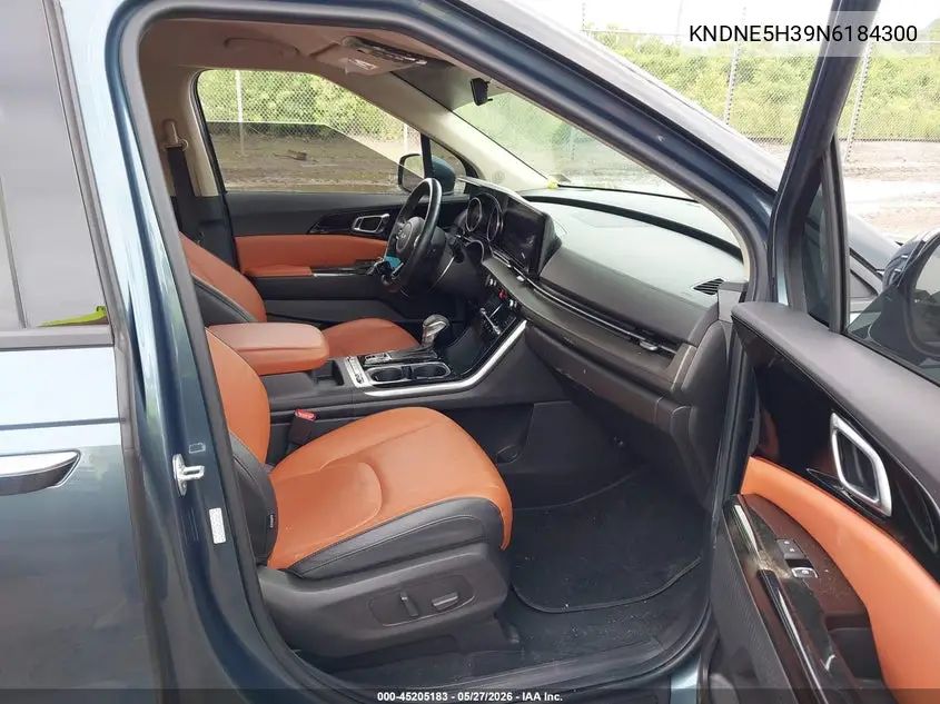 2022 Kia Carnival Mpv Sx VIN: KNDNE5H39N6184300 Lot: 45205183