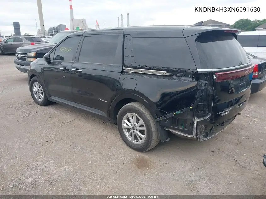 2022 Kia Carnival Mpv Lx Seat Package VIN: KNDNB4H3XN6091630 Lot: 45314052