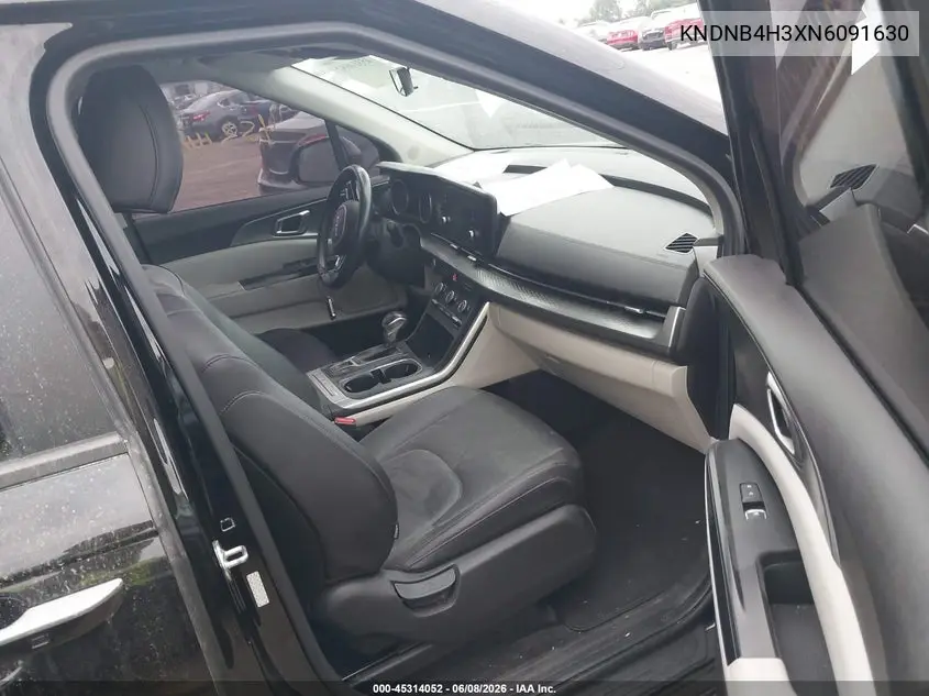 2022 Kia Carnival Mpv Lx Seat Package VIN: KNDNB4H3XN6091630 Lot: 45314052