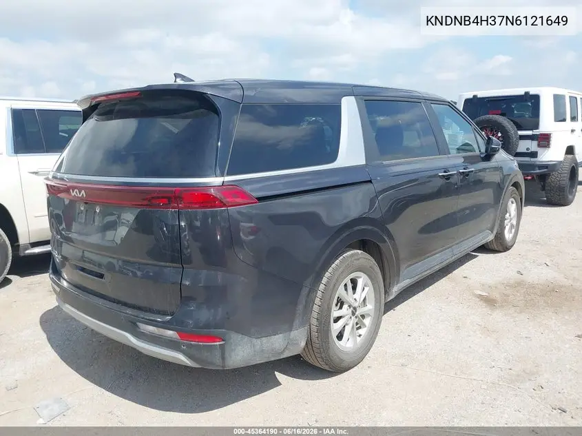 2022 Kia Carnival Mpv Lx Seat Package VIN: KNDNB4H37N6121649 Lot: 45364190