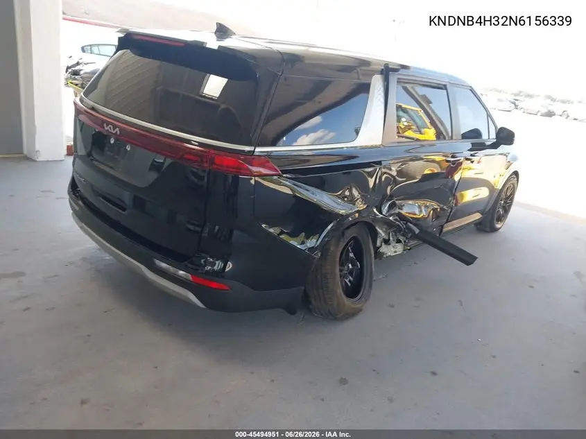 2022 Kia Carnival Mpv Lx Seat Package VIN: KNDNB4H32N6156339 Lot: 45494951