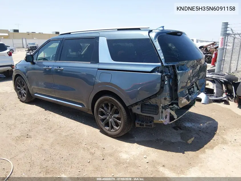 2022 Kia Carnival Mpv Sx Prestige VIN: KNDNE5H35N6091158 Lot: 45500378