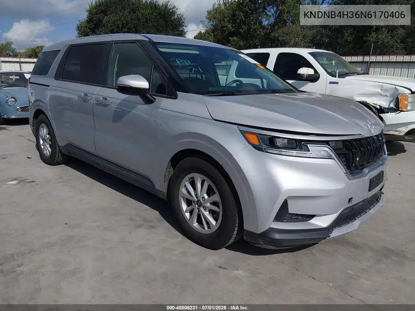 2022 Kia Carnival Mpv Lx Seat Package VIN: KNDNB4H36N6170406 Lot: 45506231