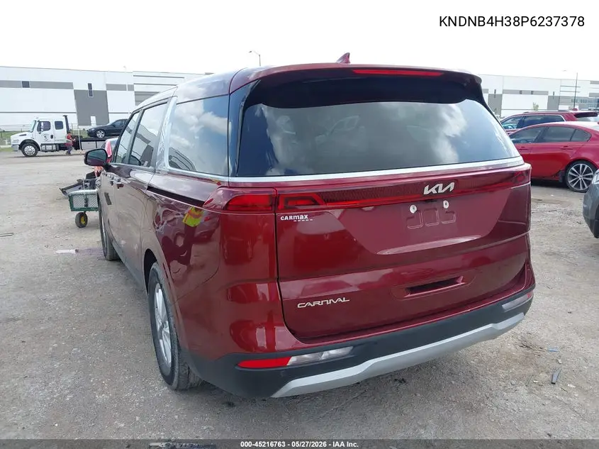 2023 Kia Carnival Mpv Lx Seat Package VIN: KNDNB4H38P6237378 Lot: 45216763