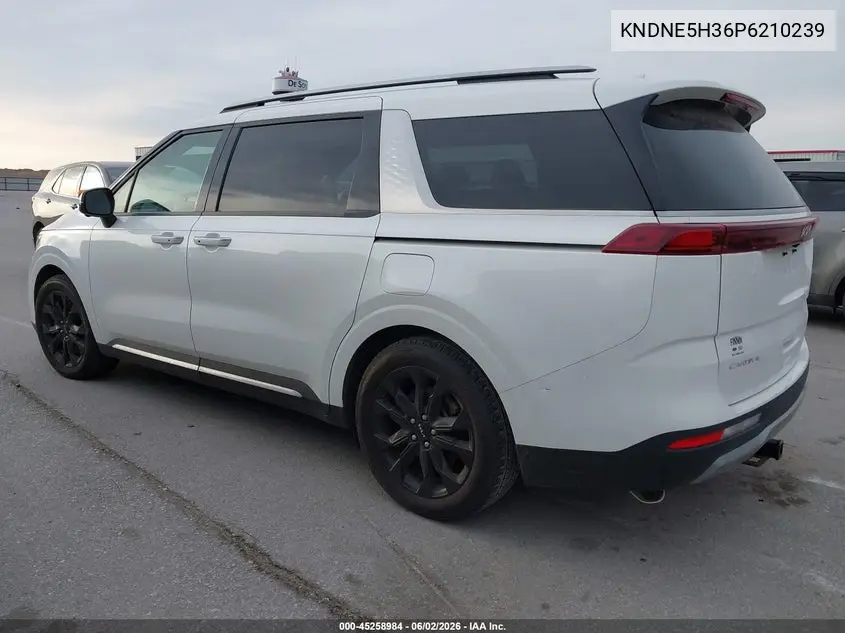 2023 Kia Carnival Mpv Sx Prestige VIN: KNDNE5H36P6210239 Lot: 45258984