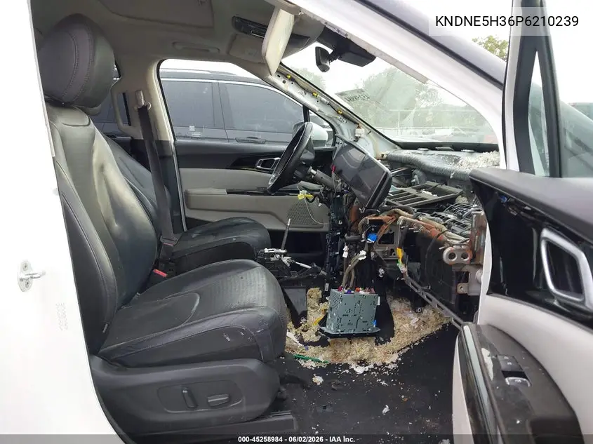 2023 Kia Carnival Mpv Sx Prestige VIN: KNDNE5H36P6210239 Lot: 45258984