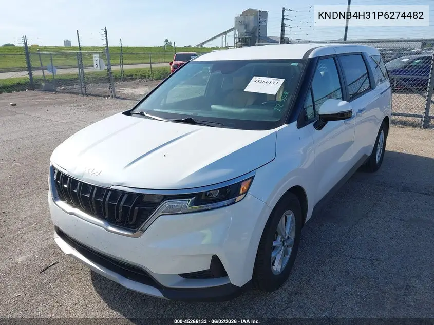 2023 Kia Carnival Mpv Lx Seat Package VIN: KNDNB4H31P6274482 Lot: 45266133