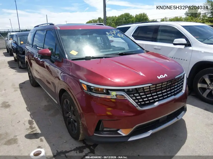 2023 Kia Carnival Mpv Sx Prestige VIN: KNDNE5H32P6204034 Lot: 45366392