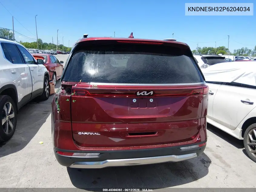 2023 Kia Carnival Mpv Sx Prestige VIN: KNDNE5H32P6204034 Lot: 45366392
