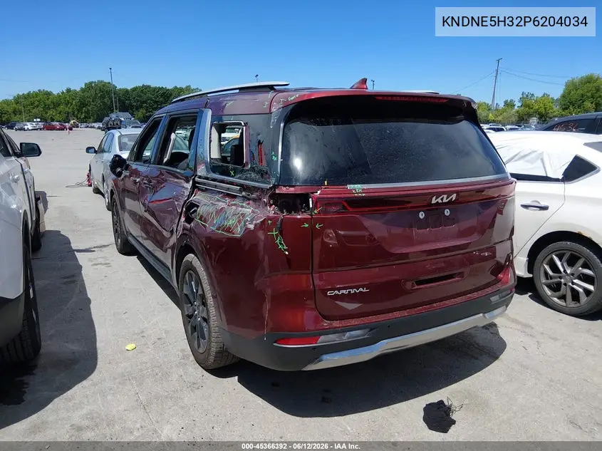 2023 Kia Carnival Mpv Sx Prestige VIN: KNDNE5H32P6204034 Lot: 45366392