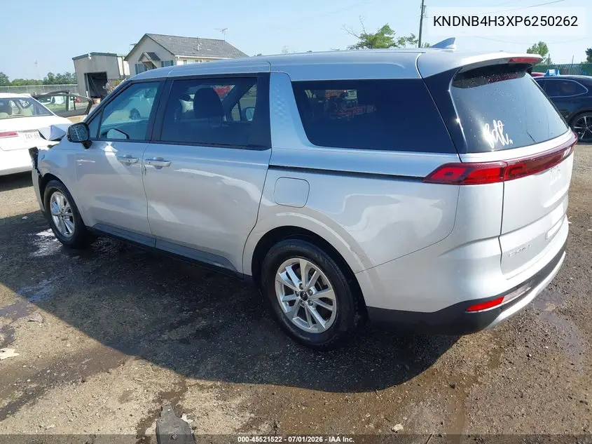 2023 Kia Carnival Mpv Lx Seat Package VIN: KNDNB4H3XP6250262 Lot: 45521522