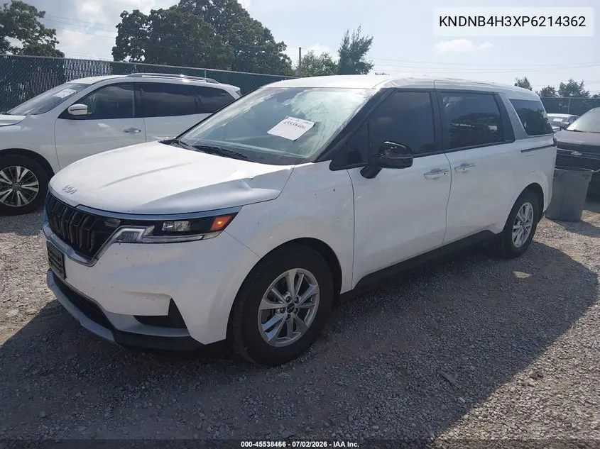 2023 Kia Carnival Mpv Lx Seat Package VIN: KNDNB4H3XP6214362 Lot: 45538466