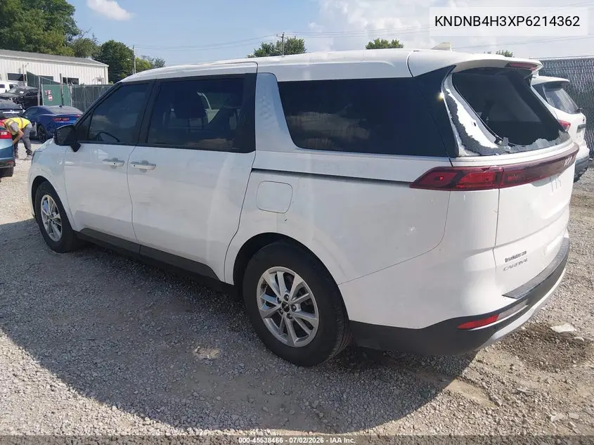 2023 Kia Carnival Mpv Lx Seat Package VIN: KNDNB4H3XP6214362 Lot: 45538466