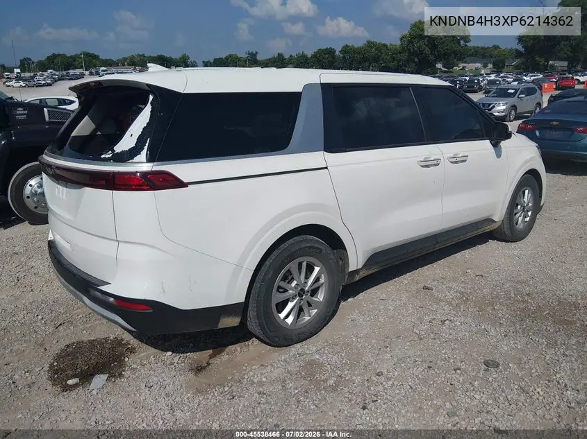 2023 Kia Carnival Mpv Lx Seat Package VIN: KNDNB4H3XP6214362 Lot: 45538466