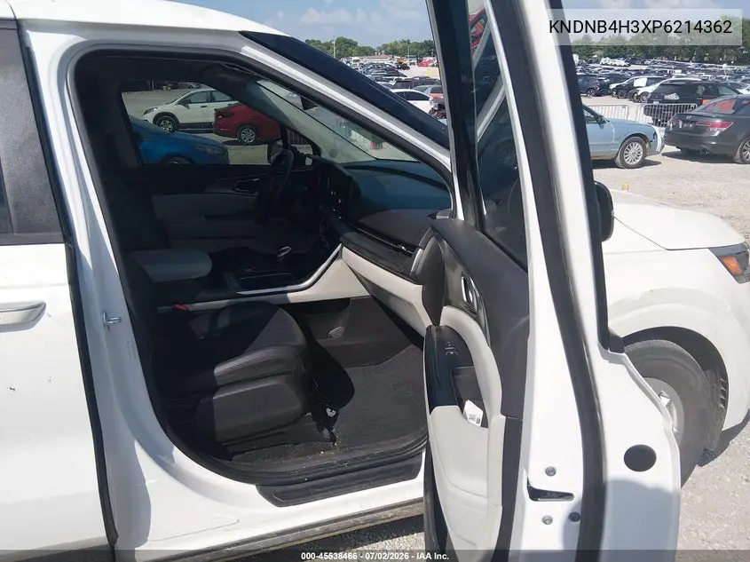 2023 Kia Carnival Mpv Lx Seat Package VIN: KNDNB4H3XP6214362 Lot: 45538466