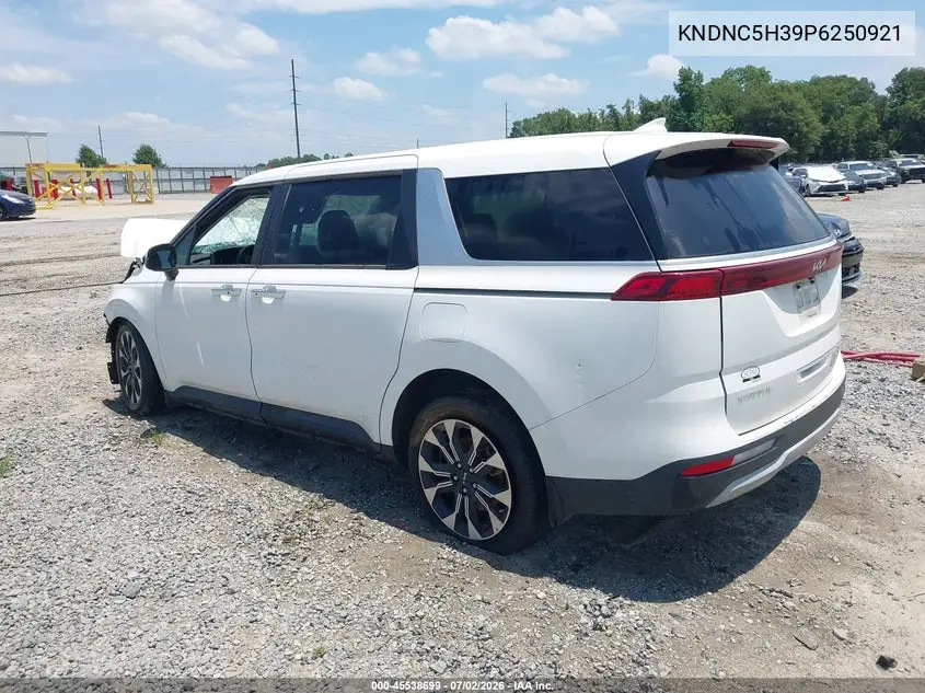 2023 Kia Carnival Mpv Ex VIN: KNDNC5H39P6250921 Lot: 45538699