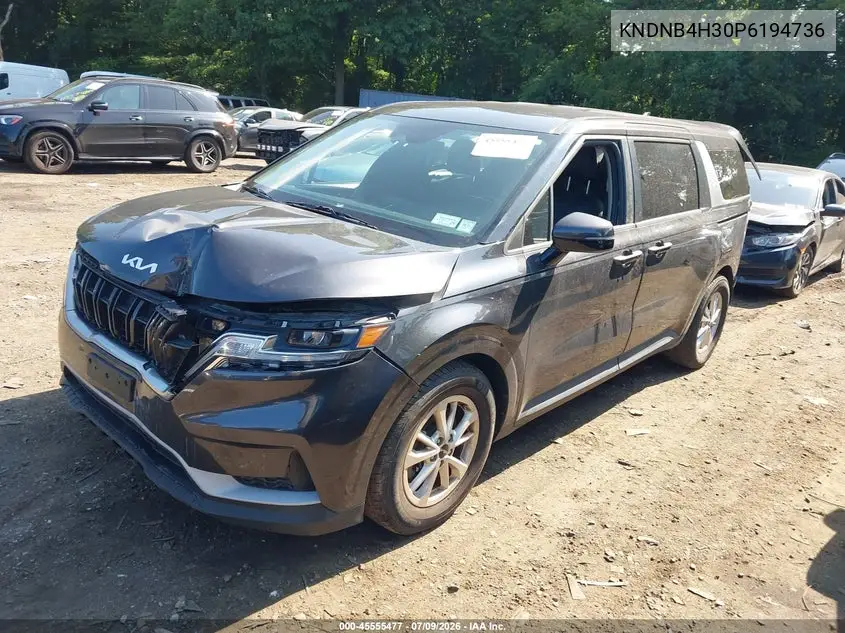 2023 Kia Carnival Mpv Lx Seat Package VIN: KNDNB4H30P6194736 Lot: 45555477