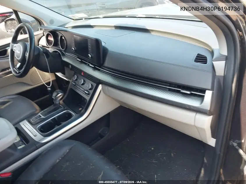 2023 Kia Carnival Mpv Lx Seat Package VIN: KNDNB4H30P6194736 Lot: 45555477
