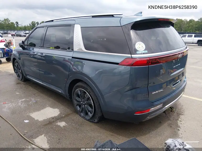 2023 Kia Carnival Mpv Sx Prestige VIN: KNDNE5H38P6258390 Lot: 45623985