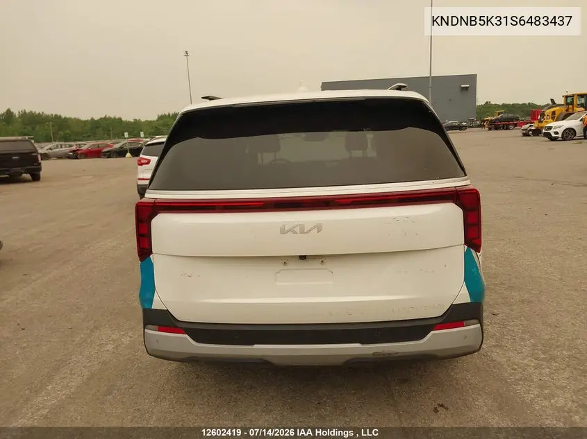 2024 Kia Carnival Lx VIN: KNDNB5K31S6483437 Lot: 12602419