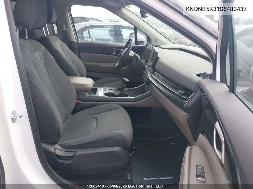 2024 Kia Carnival Lx VIN: KNDNB5K31S6483437 Lot: 12602419