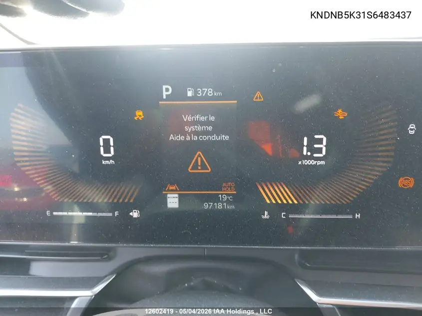 2024 Kia Carnival Lx VIN: KNDNB5K31S6483437 Lot: 12602419