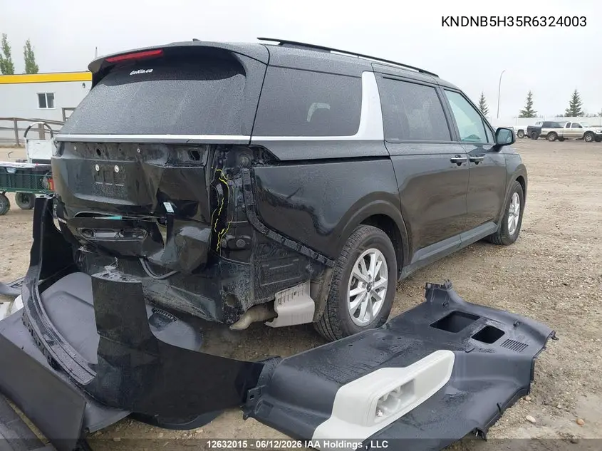 2024 Kia Carnival Lx VIN: KNDNB5H35R6324003 Lot: 12632015